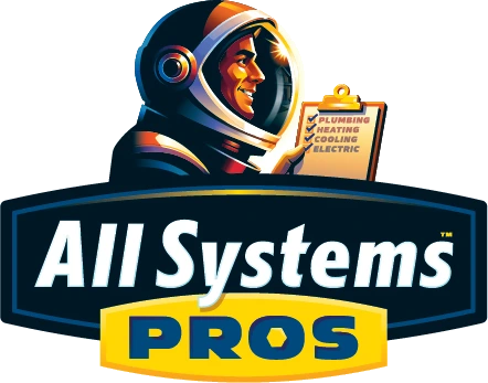 All Systems Pros astronaut mascot badge